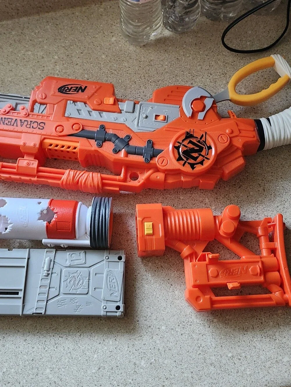 NERF Orange Foam Dart Blaster - Kids Toy